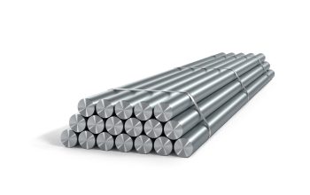 stack-round-bars-isolated-white-background